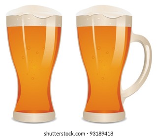 Glass Of Beer/ Illustration of a mouthwatering glass of fresh beer for Saint Patrick's holidays.