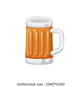 glass with beer isolated icon