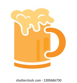glass beer logo, beer froth on the glass