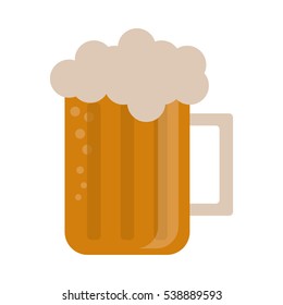glass beer mug foam cold drink