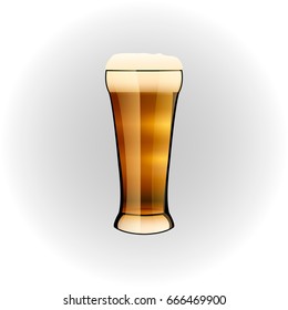 A glass of beer on a light background, drinks, chatting with friends