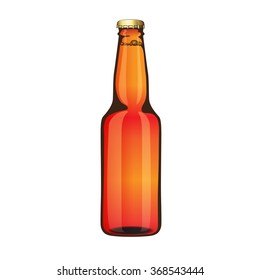 Glass Beer On White Background Isolated. 
