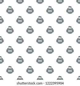 Glass beer pattern vector seamless repeat for any web design