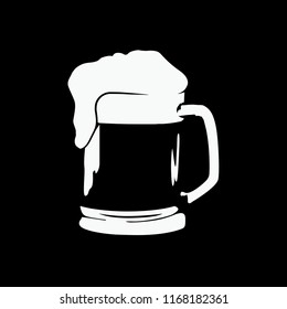glass of beer, vector