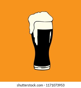 glass of beer, vector