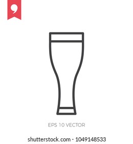 Glass of Beer vector icon