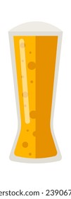Glass With Beer Vector Illustration