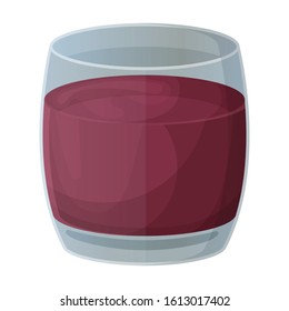 Glass of beet vector icon.Cartoon vector icon isolated on white background glass of beet.