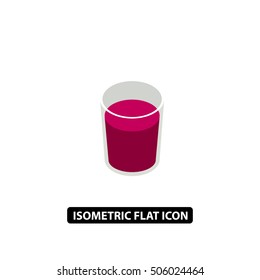 Glass of berry juice