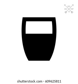 Glass with beverage