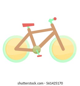 glass bicycle infographics Template