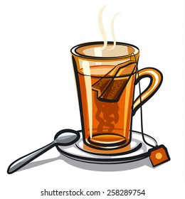 glass of black tea