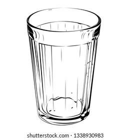 glass black and white