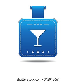 Glass Blue Vector Icon Design