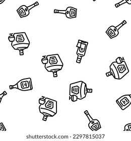 glass bottle alcohol container vector seamless pattern thin line illustration