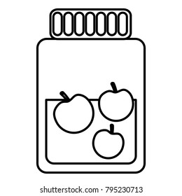 glass bottle apple fruit juice