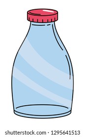 glass bottle cartoon