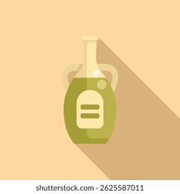 Glass bottle containing olive oil, with a blank label for your brand