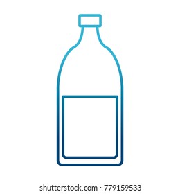 Glass bottle with drink