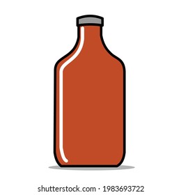 glass bottle drink vector design
