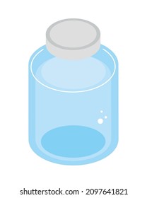 glass bottle empty icon isolated