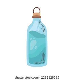 Premium Vector  Vector water empty bottle. large plastic big blue transparent  bottle for clean water, isolated.