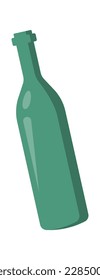 Icono plano del frasco de vidrio Ordenación y utilización de la basura. Ilustración del vector