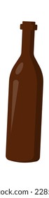 Icono plano del frasco de vidrio Ordenación y utilización de la basura. Ilustración del vector