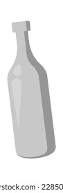 Icono plano del frasco de vidrio Ordenación y utilización de la basura. Ilustración del vector