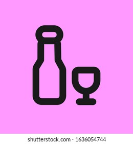 glass bottle icon design templates