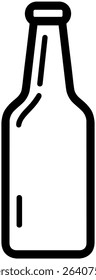 glass bottle icon minimalist art 