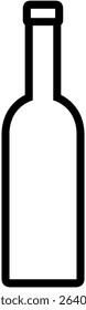 glass bottle icon minimalist art 
