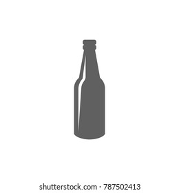 Glass bottle icon vector