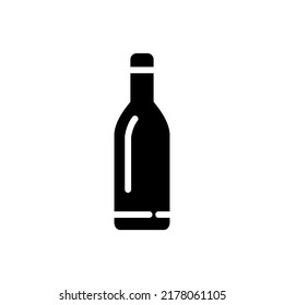 glass bottle icon vector illustration logo template for many purpose. Isolated on white background.