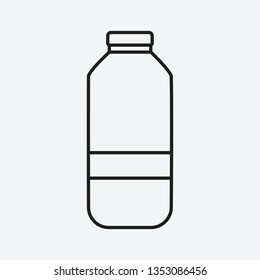 Glass bottle. Icon vector outline