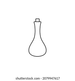 glass bottle icon vector sign