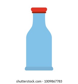 Glass bottle isolated