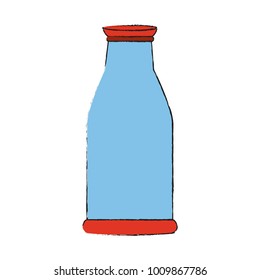 Glass bottle isolated