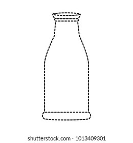 Glass bottle isolated