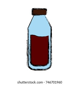 glass bottle isolated