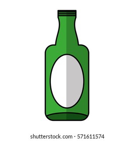 glass bottle isolated icon vector illustration design