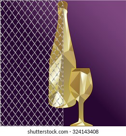 glass and bottle polygon