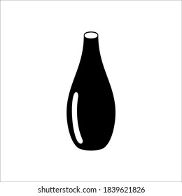 diseño de logotipo creativo del vector de botella de vidrio