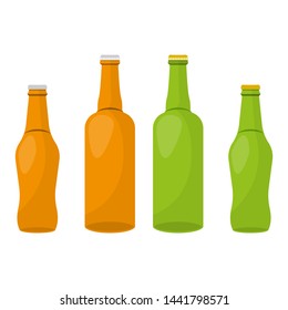 Glass bottle vector design illustration isolated on white background