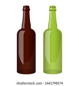 Glass bottle vector design illustration isolated on white background