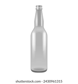 Glass bottle vector. vector illustration. indonesian glass bottle vector