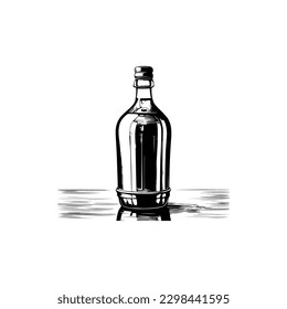 Vector de botellas de vidrio, vectores vintage de botellas de aceites esenciales, botellas de aceites esenciales, vector de botellas de medicamentos.