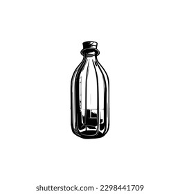 Glass Bottle Vector, vintage essential oils bottles vector, essential oils bottles, Medicine bottles vector.