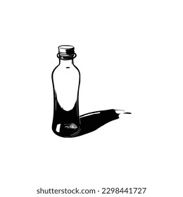 Glass Bottle Vector, vintage essential oils bottles vector, essential oils bottles, Medicine bottles vector.