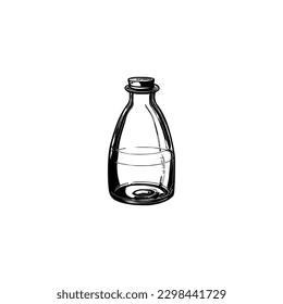 Glass Bottle Vector, vintage essential oils bottles vector, essential oils bottles, Medicine bottles vector.